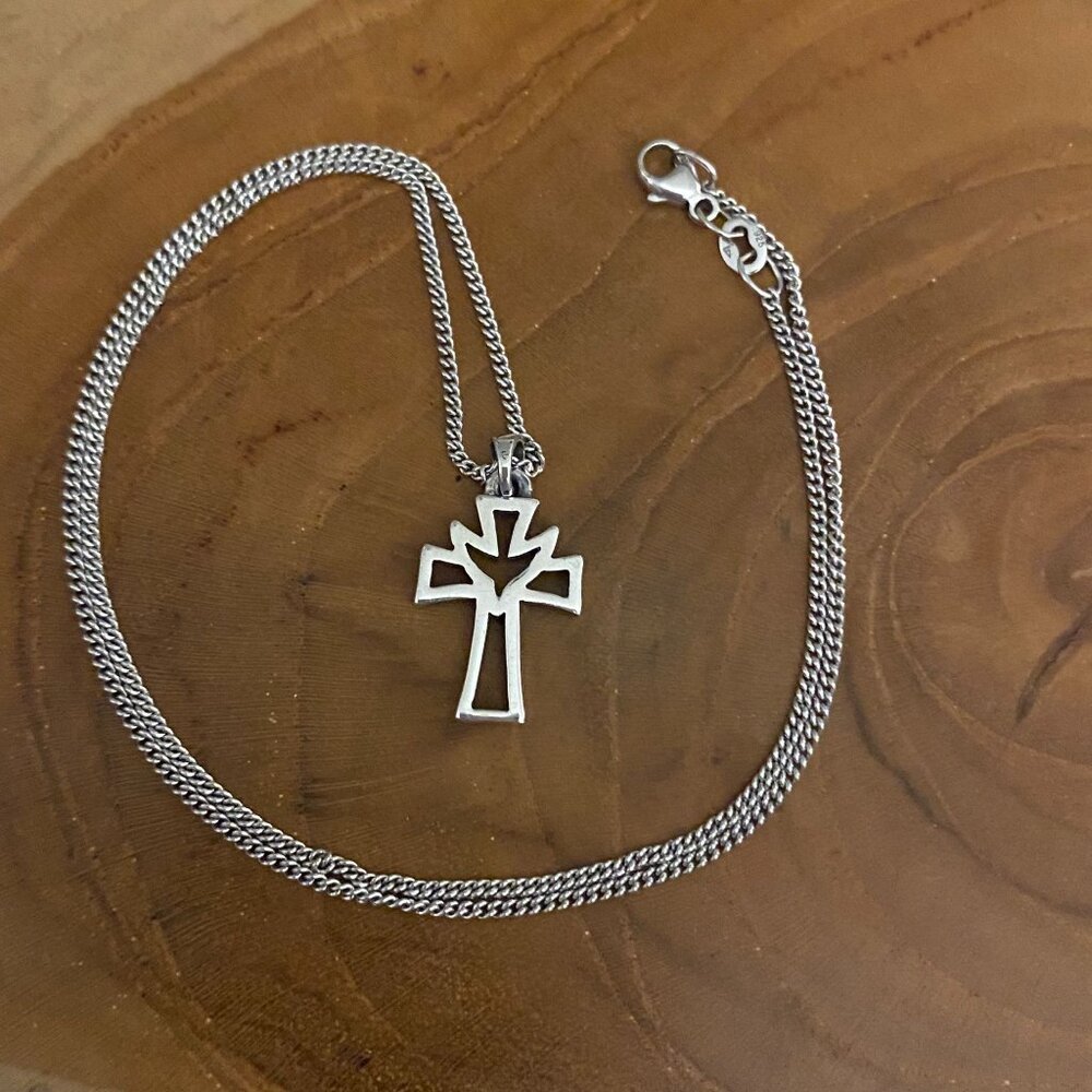 RETIRED James Avery Holy Spirit Necklace, 18", Sterling Silver